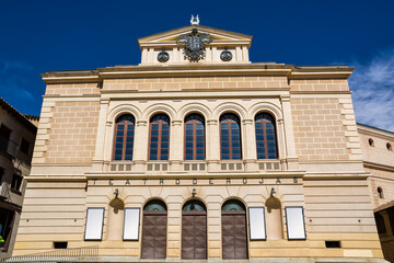 Fototapeta na wymiar Facade of the Teatro de Rojas in Toledo, SPain