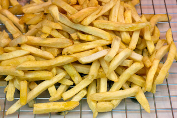 french fries on a plate