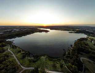 sunset over the river © Facundo