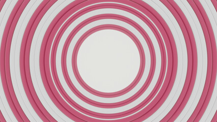 Cartoon Circle Tunnel Background 3d render