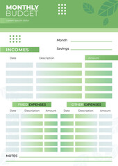Monthly Budget Planner
Budget planner
