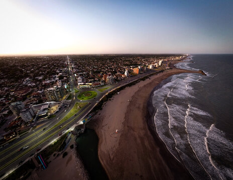 aerial view of beach