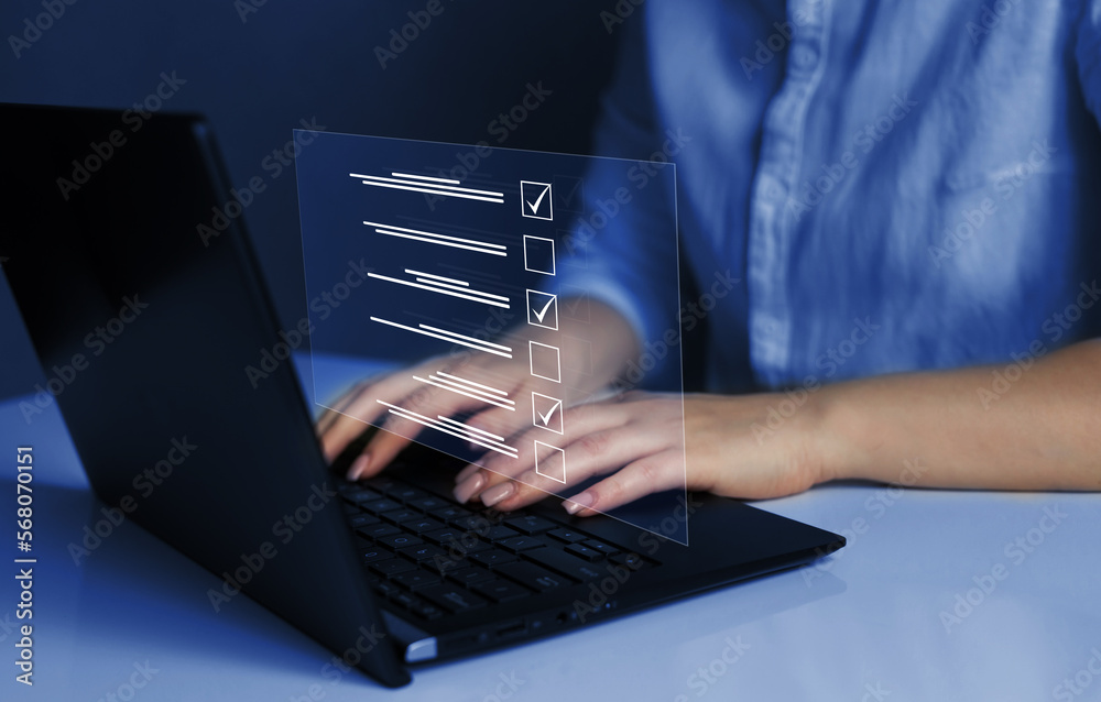 Aufkleber productivity checklist and filling survey form online.fast checklist and clipboard task management.