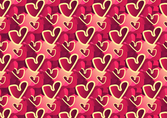 abstract love pattern background