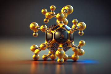 representation of a molecule, often used in chemistry and biochemistry to understand the molecular structure and behavior of substances