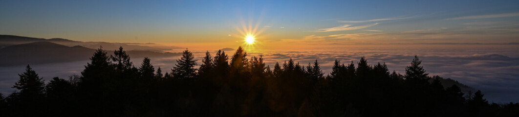 Panorama - Abendstimmung im Südschwarzwald