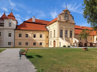 Zeliv, Czech republic, Central Bohemia, a part of medieval monastery in baroque style