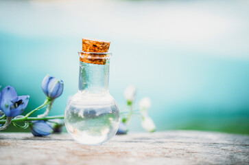 spa still life with flowers