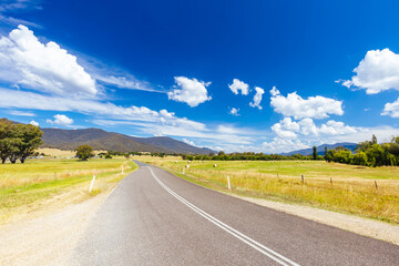 Kiewa River in Ovens Valley in Australia
