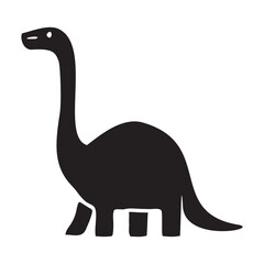 Cute dinosaur vector motif for kids. Hand drawn childlish paleo reptile illustration for quirky art. 