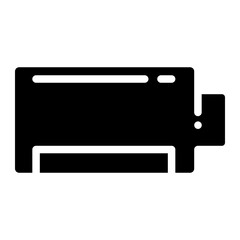 Fototapeta premium battery glyph 