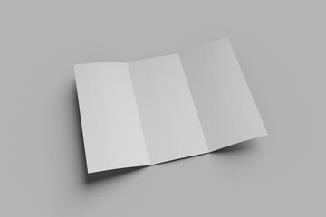 Blank Trifold Brochure Mockup