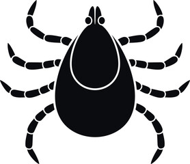 Mite logo. Isolated mite on white background