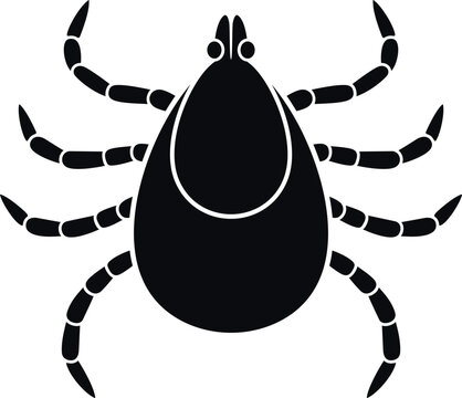 Mite logo. Isolated mite on white background