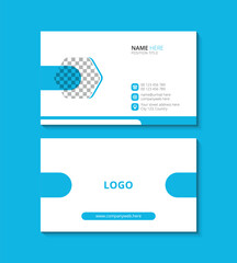 Professional and simple business card design template