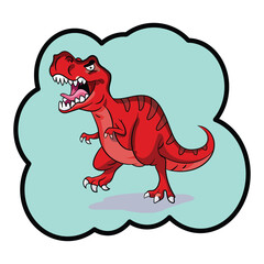 A raptorex dinosaur cartoon character