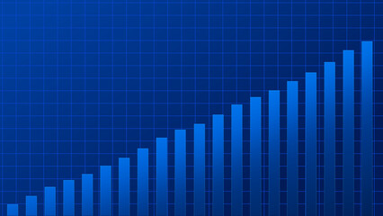 Abstract graph chart of stock market trade background.