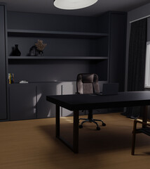 Work in CGI, image rendering of office interior.