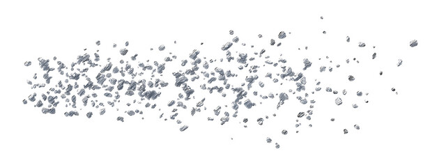 Asteroid belt isolated transparent background drawing
