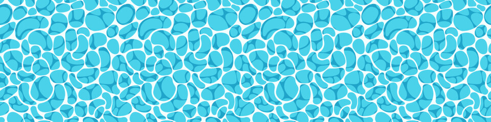 Blue water background. The texture of the water. Sea, ocean or pool. Vector illustration