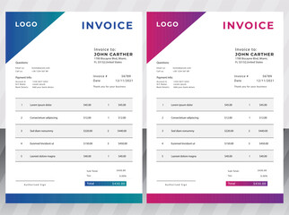 Modern Business Invoice Business Design Template
