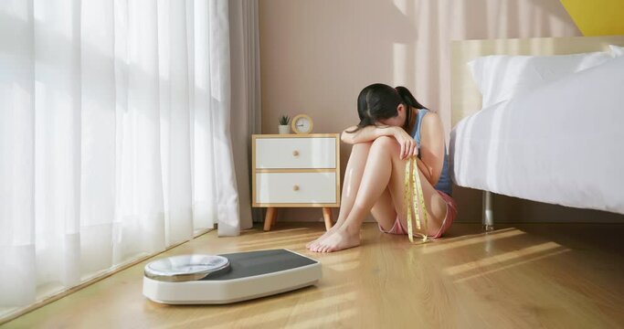 woman depressed for loss weight