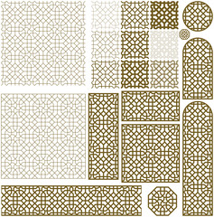 Additional design elements. Arabic geometric ornament