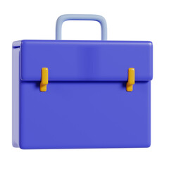 Office bag rendering 3d illustration icon