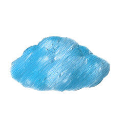 Cartoon rain cloud isolated transparent background drawing
