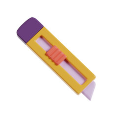 3d cutter rendering icon illustration