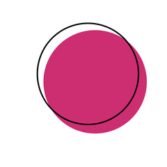 Magenta circle shape