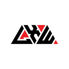 LXW triangle letter logo design with triangle shape. LXW triangle logo design monogram. LXW triangle vector logo template with red color. LXW triangular logo Simple, Elegant, and Luxurious Logo...