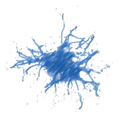Naklejka premium Water splash isolated transparent background drawing 