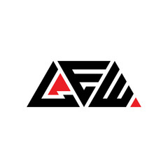 LEW triangle letter logo design with triangle shape. LEW triangle logo design monogram. LEW triangle vector logo template with LEd color. LEW triangular logo Simple, Elegant, and Luxurious Logo... © mamun25g
