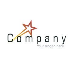 star company design logo vector image