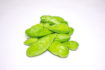 Milkweed (Metaplexis japonica) fruit, medicinal plant, healthy food.