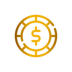 coin gradient icon