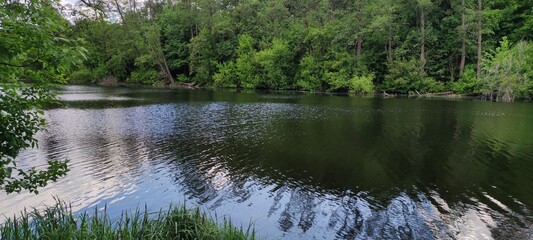water, clouds, nature, reflection, river