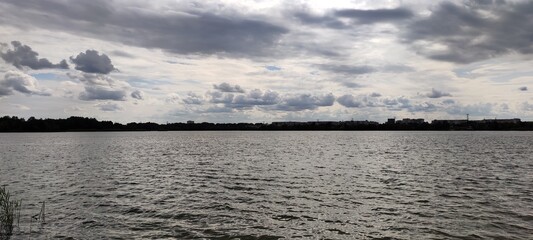 water, clouds, nature, reflection, river