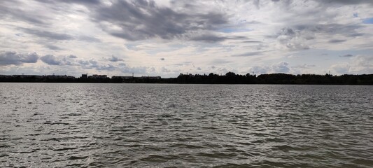 water, clouds, nature, reflection, river