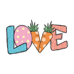 easter love sublimation