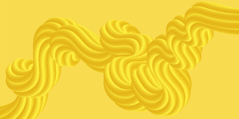 Abstract modern and seamless retro curved yellow fluid background with wave lines for wallpaper, cover, card, template, decoration and design.