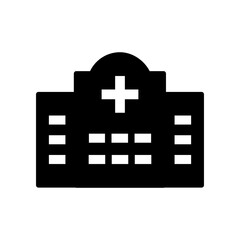 Obraz premium Hospital icon template PNG