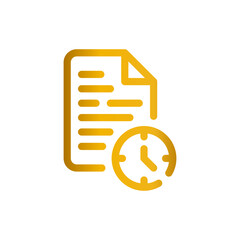 deadline gradient icon