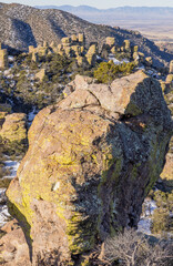 Obraz premium Scenic Landscape in Chiricahua National Monument Arizona in Winter
