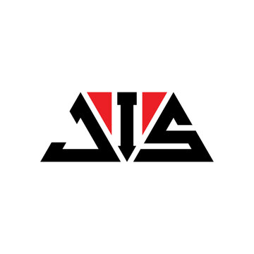 JIS tJIangle letter logo design with tJIangle shape. JIS tJIangle logo design monogram. JIS tJIangle vector logo template with red color. JIS tJIangular logo Simple, Elegant, and LuxuJIous Logo...