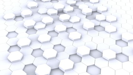 Abstract Hexagon Background - Illustration - stock image.