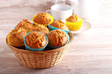 muffins with dried apricot and coconut