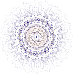 Beautiful round pattern. Vector file for designs.