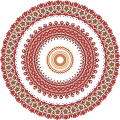 Beautiful round pattern. Vector file for designs.